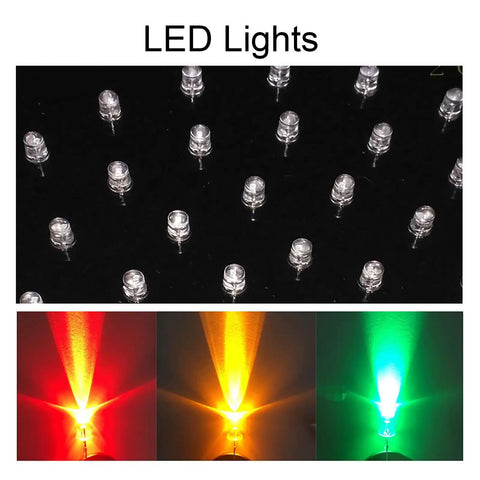 Ready For The Grind Heavy Duty 200Mm Led Traffic Signal Light Kit For Industrial Loading Docks Featuring Red Cross Green Arrow Indicators Waterproof Pc Housing With 24V Controller Sequencer showing red, yellow, and green LED lights on black background.