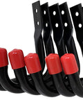 Tough As Nails Heavy Duty Garage Storage Utility Hooks Black 6 Pack Holds Up To 25 Pounds Mount On Wood Studs Or Brick With Screws Not Included