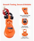 2-Ton Snatch Block With G80 Chain And Swivel Shackle 3 Inch Sheave For 3/8 Inch Wire Rope Heavy Duty Tow Truck Recovery Pulley details