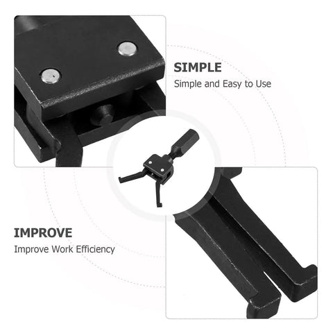 Heavy Duty Slide Hammer Bearing Puller Kit For Quick Knock Loose Of Stubborn Guide Bearings Fits 5/8X18 And 3/4X16 Threaded Rods showing puller details.