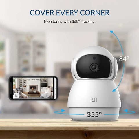 2 Pack Pan Tilt Dome Security Camera Kit 360 Degree Coverage Indoor With Night Vision 2 Way Audio Motion Alerts Phone App Control