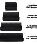 Four Tray Magnetic Tool Tray Set With Strong Steel Base And Sizes 6 Inch, 8.2 Inch, 10.6 Inch, And 12.2 Inch For Tool Boxes