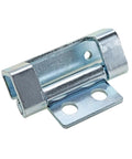 Badass Heavy Duty Iron T Hinges For Industrial Toolboxes And Electrical Panels Rock Solid Automation Equipment Door Hardware Built Like A Tank Smooth Swing Road Ready Single Piece close-up view of a robust metal hinge with a shiny finish.