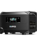 Guardian 6000 V2 Portable Power Station 120V 240V Dual Voltage, 6000W Continuous Output, black unit with outlets and display