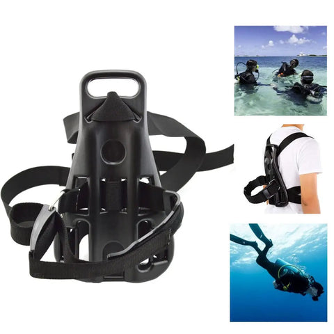 Tank Backpack With Anti Skid Holder For Oxygen Cylinders Dive Tank Bracket Underwater Sports Gear Adjustable Straps For Different Cylinder Sizes