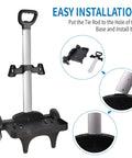 Foldable Backpack Trolley With Aluminum Alloy Frame Six Wheel Luggage Cart assembly instructions overview