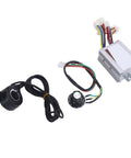 Electric Bike Motor Controller Kit With Smooth Speed Control, aluminum alloy enclosure, wiring components, black finish.