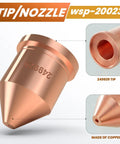 Copper tip 249929 from 20 Pcs Plasma Cutter Tips And Electrodes Set For XT60 Torch Compatible With Spectrum 875 Auto Line.