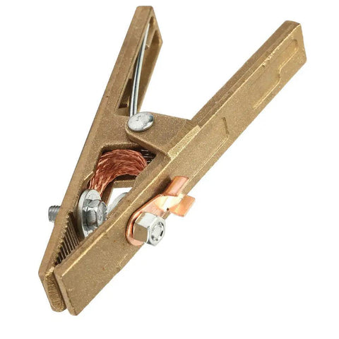 Heavy Duty Brass A Shape Ground Welding Earth Clamp Rated For 300 Amps Ideal For Argon Arc And Submerged Arc Processes.