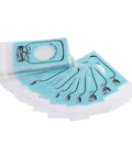 Set of 100 Cute Plastic Candy Bags With Clear Window and Bottle Pattern, 4 Color Options, shown in blue for parties and events.