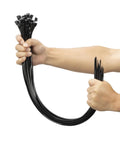 Heavy Duty 24 Inch Black Long Zip Ties Ultra Strong 200 Pound Tensile Strength Plastic Cable Ties Extra Long Wire Ties Self Locking Tie Wraps For Indoor And Outdoor UV Resistant Use 100 Pack, black plastic cable ties in hand