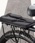 Cool Rear Bike Seat Cushion For Ecotric Beach Cruiser Ebike Solved Shifting Grips With 3D Ergonomic Design And Thick Sponge Core for Smooth City Commuting Without Slip, black rear rack cushion