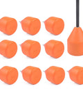 Foam Arrow Tips Set For Archery Practice With EVA Foam Material, Aluminum Screw Fit For Standard Arrows, Orange 10-Pack