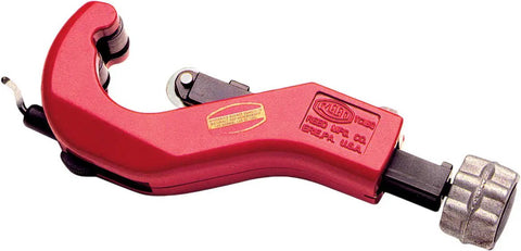 TC6Q Quick Release Tubing Cutter, 15 Inch, OD Capacity 4 To 6 And 5 Eighths Inches, Quick Wheel Change, durable red body