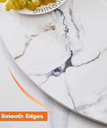 Marble Lazy Susan Turntable For Kitchen And Dining Countertop Organizer Sintered Stone Rotating Serving Tray 360 Degree Spin
