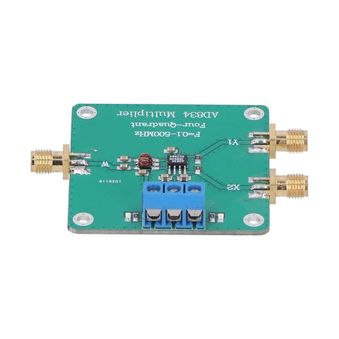 Top view of Four Quadrant RF Multiplier Mixer Module for Signal Processing with Differential Balun to Single-Ended Design PCB