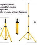 Spot Lighting 500W 130 LEDs Floodlight Tripod Stand Portable Rechargea,，， adjustable yellow tripod with heights 0.6 to 1.6 meters.
