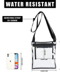 Clear Bag For Stadium Events See Through Purse For Women Transparent Tote With Inner Pocket Holds Phone Keys Wallet And Cosmetics