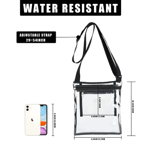 Clear Bag For Stadium Events See Through Purse For Women Transparent Tote With Inner Pocket Holds Phone Keys Wallet And Cosmetics