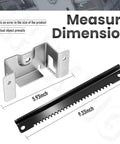Steering Rack Service Kit parts showing a 5.93-inch bracket and 9.33-inch rack, used in CC30, CC30H, CC30E, and R1000 mowers.