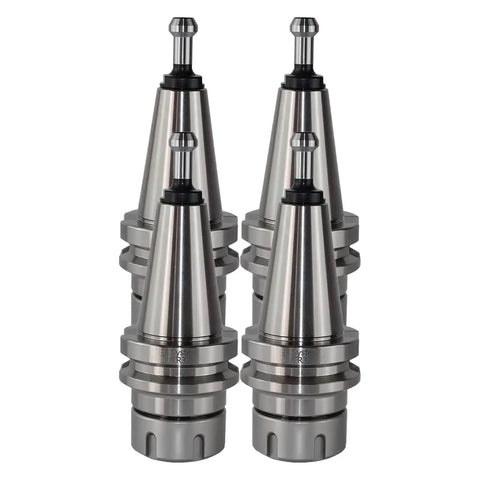 Beefy Four Pack CNC Tool Holder ER32 Collet Chuck 70 Balance G2.5, 25000 RPM, Stainless Steel, High Speed Milling Lathe Drill Fixture for Processing Machines
