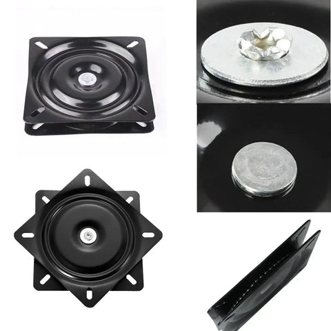 Heavy Duty Bar Stool Swivel Replacement for Recliner Chair Two Pack 6 Inch Ball Bearing Swivel Mount Plate detail view