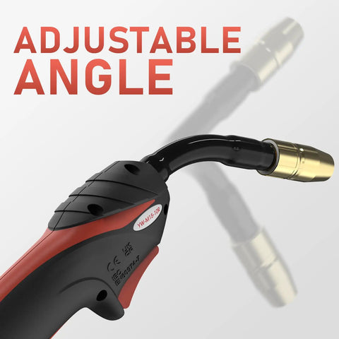 10 Ft Flexible Neck MIG Welding Gun Torch Replacement For M10 M15 And Millermatic Series 150A with adjustable angle