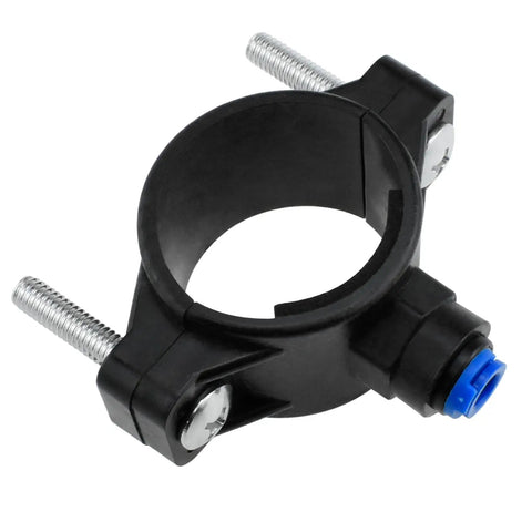 One Pack Drain Saddle Valve With One Quarter Inch Quick Connect for plastic water filter and reverse osmosis systems.
