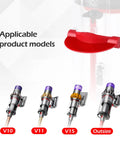 Upgraded Dust Bin Trigger Lever Replacement For V10 V11 V15 SV12 SV14 Gen5 Vacuum Cleaners with compatible models shown