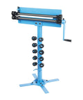 Heavy Duty Bead Roller For Sheet Metal, Manual Rotary Bender With 12 Dies, Burring And Swaging Machine, Q235 Steel Construction