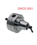 Beefy Pro Grade D1-4 Lathe Chuck Closer With 5C Collet 3 Pinion Gears Operated For Quick, Smooth Close And Boss Precision Up To 6000 RPM TIR.0004-.0006 Body Accuracy Within.0002 Rugged Tool Holder For Lathe