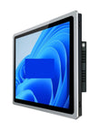 Tough 13.3 Inch Industrial Tablet Pc Panel With Intel Core I5 Processor 4 Gb Ram And 64 Gb Storage shown at angle with touchscreen interface.