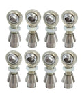 Heavy Duty 3/4X3/4 16 Heim Joints With 3/4 Bungs And.250 Inch Wall Thickness 4 Pack rod ends with hex design arranged in two rows.