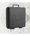 Heavy Duty 10 Inch Vacuum Suction Cup With Metal Handle For Granite Slabs Glass And Tile Manual Pump Lifter Tool in black carrying case.