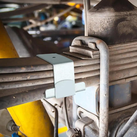Heavy Duty Leaf Spring Clamp Kit For 2.5 Inch Wide Springs Upgrades Torque Control And Stability Perfect For Towing Big Rigs Or Hauling Heavy Loads With A Smooth Ride No Wobble, stainless steel on truck leaf spring