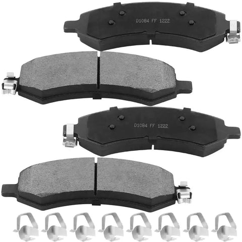 Ram 1500 Front Brake Rotors And Ceramic Pads Kit Drilled And Slotted With E Coating For 2011 To 2018 Ram 1500 And 2006 To 2010 Dodge Ram