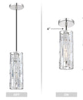 2 Pack Crystal Kitchen Island Pendant Lights With Nickel Finish Dope Modern Fixture With Crystal Plate Metal Shade