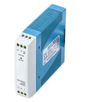 Rugged Industrial Grade 5V 2A DIN Rail Power Supply 10W With Wide Input 85 To 264VAC Or 120 To 370VDC, Fully Regulated Output UL508 Certified With TUV EAC BSMI ASNZS, Ideal For Factory Automation And Continuous Duty Use, blue metal DIN rail power supply