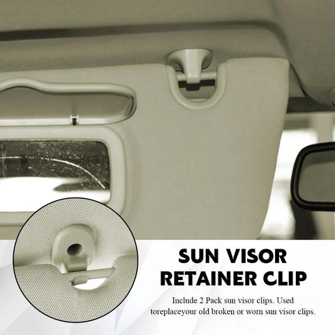 Interior view showcasing 2 Pack Car Sun Visor Clips Retainer Upgraded Visor Holder Hook For Jeep Liberty 2005-2012 And Dodge Nitro 2008-2012