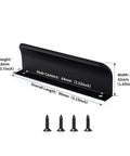 Matte Black Dresser Drawer Pulls 5 Pack Square Bar Cabinet Handles with screws, 80mm x 18mm x 42mm dimensions shown