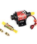 Universal 12V Inline Fuel Pump For Cars And Trucks With Five Sixteenth Inch Inlet And Outlet 28 GPH At Two To Three Point Five PSI