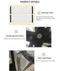 Details of Built Tough Electric Remote Control Pull Down Attic Ladder With Extra Wide Nonslip Treads and durable rivets.