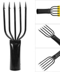 Five Prong Canopy Stainless Steel Fishing Harpoon Gig Fork With Barbed Hooks for Spearfishing Salmon Eel Frog