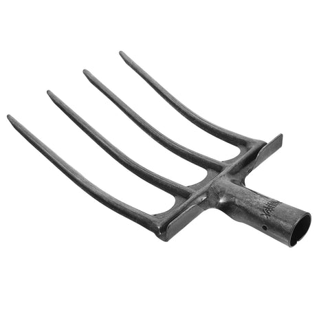 All Purpose Garden Fork Four Tine Workhorse For Soil Breaking And Manure Handling with durable steel head for digging