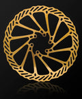 Beefy Disc Brake Rotor Set 160Mm 180Mm 203Mm With Bolts Gold Finish, Stainless Steel, 2Mm Thick, Center Distance 44Mm
