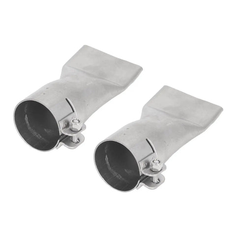 Flat Wide Mouth Welding Nozzle Set 40mm 1.57in Stainless Steel Two Pack Built Tough for Hot Air Heat Guns Durable Corrosion Resistant
