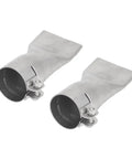Stainless Steel 40mm Flat Wide Mouth Welding Nozzle That Is Totally Durable And Leak Proof For Hot Air Plastic Sheet PVC PP Joining Jobs, showing two nozzles.