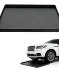 Heavy Duty Silicone Oil Drip Mat For Under Car 27x27 Inch Non Slip Oil Spill Tray for Garage Floor Black shown under car