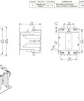 Industrial Grade 3 Pole Contactor 60 Amp 240 Volt Hvac Replacement Compatible With 42Ef35Ag UL certified wiring diagram and dimensions