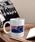 Flag Of The Cook Islands Coffee Mugs 11 Oz Double Sided Print Mug With Handle Dishwasher Safe Premium Ceramic Awesome Gift For Home Office Coffee Lovers